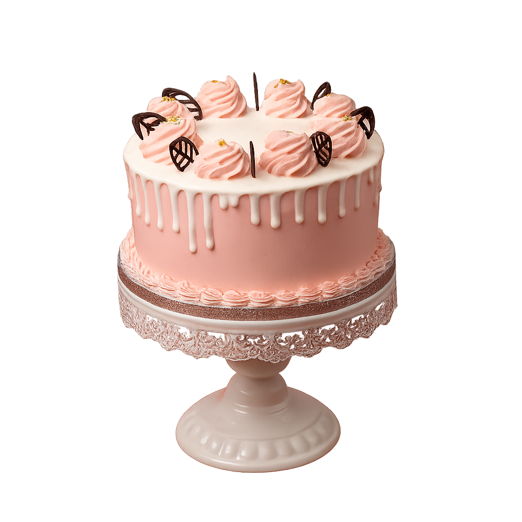 Pink Vanilla Cake